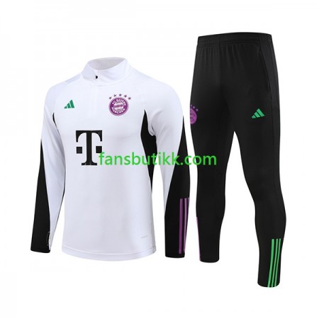 Bayern München Hvit Trenings Collegegenser Set 2023-2024